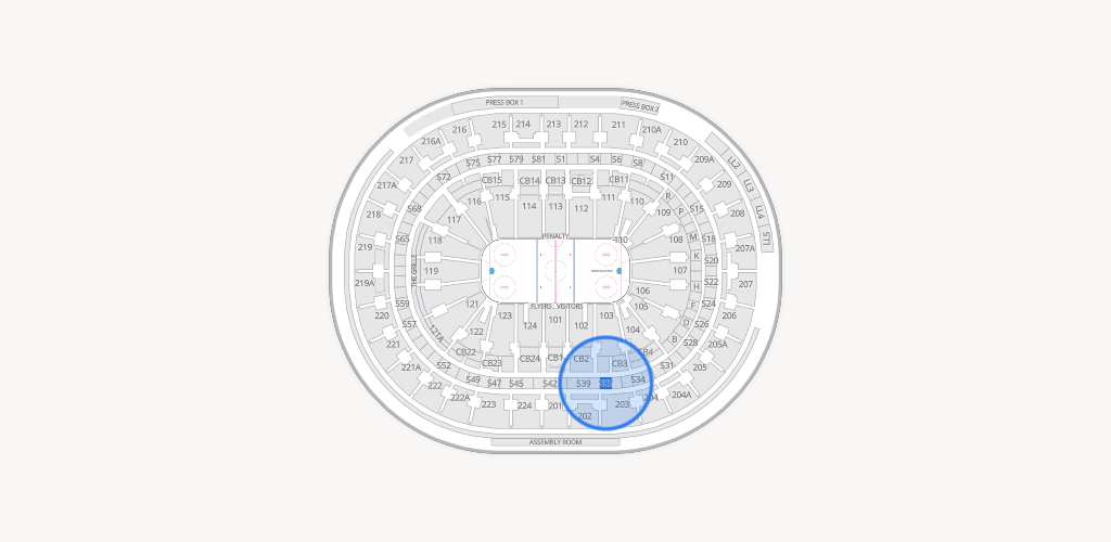 Xfinity Mobile Arena Seating Chart