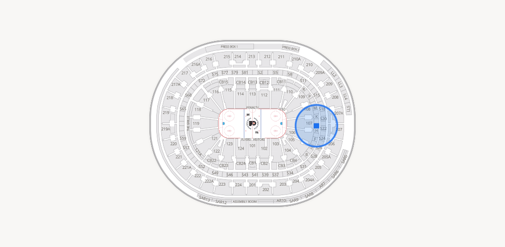 Xfinity Mobile Arena Seating Chart