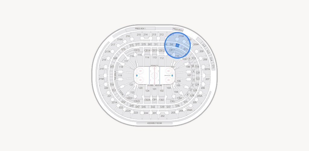 Xfinity Mobile Arena Seating Chart