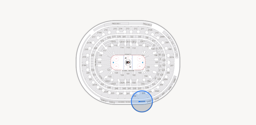 Xfinity Mobile Arena Seating Chart