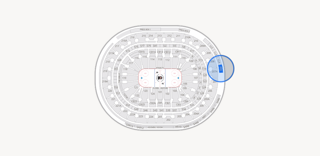 Xfinity Mobile Arena Seating Chart