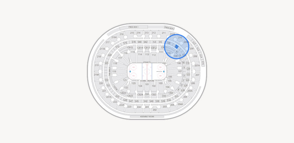 Xfinity Mobile Arena Seating Chart