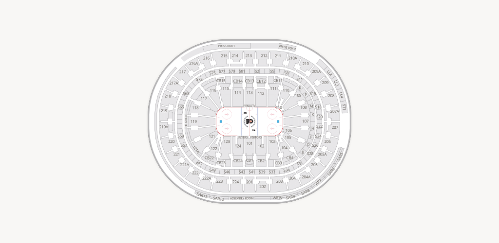 Xfinity Mobile Arena Seating Chart