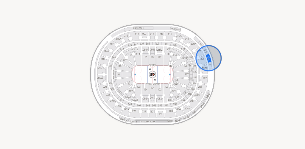 Xfinity Mobile Arena Seating Chart