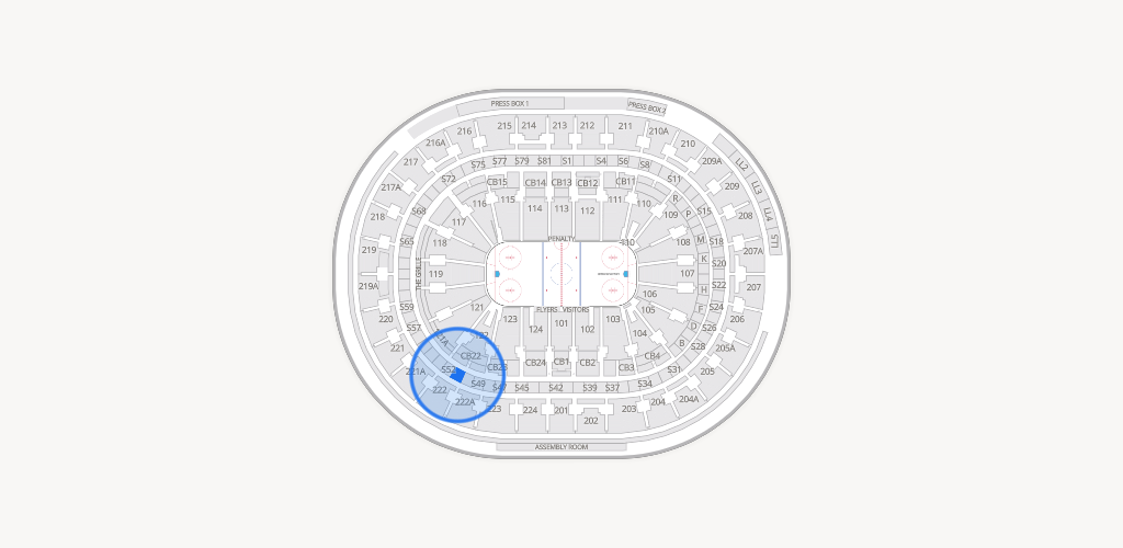 Xfinity Mobile Arena Seating Chart