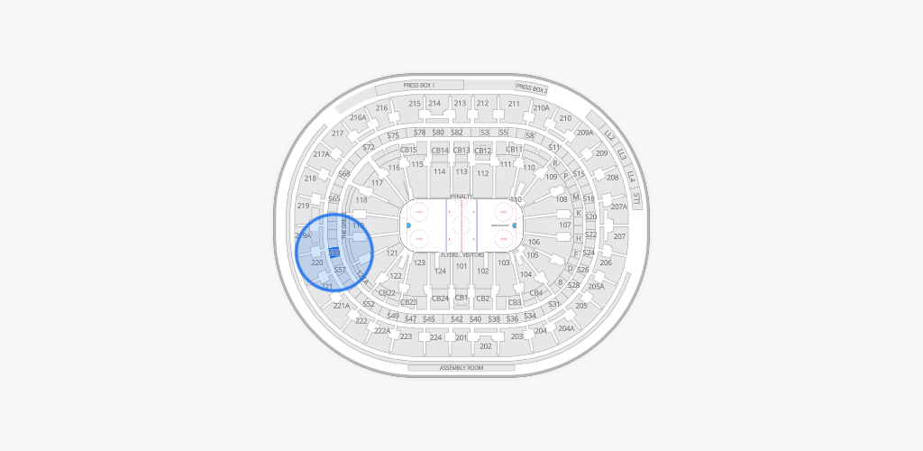 Xfinity Mobile Arena Seating Chart