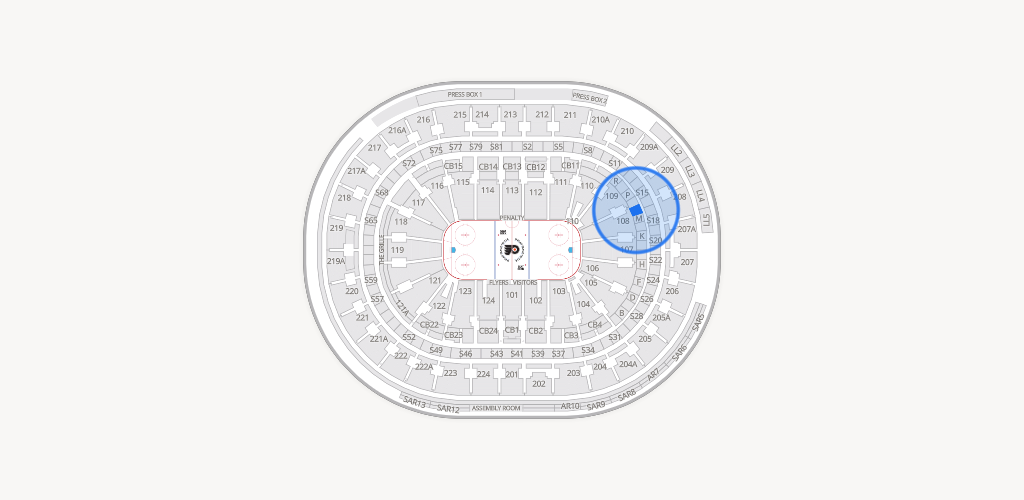 Xfinity Mobile Arena Seating Chart