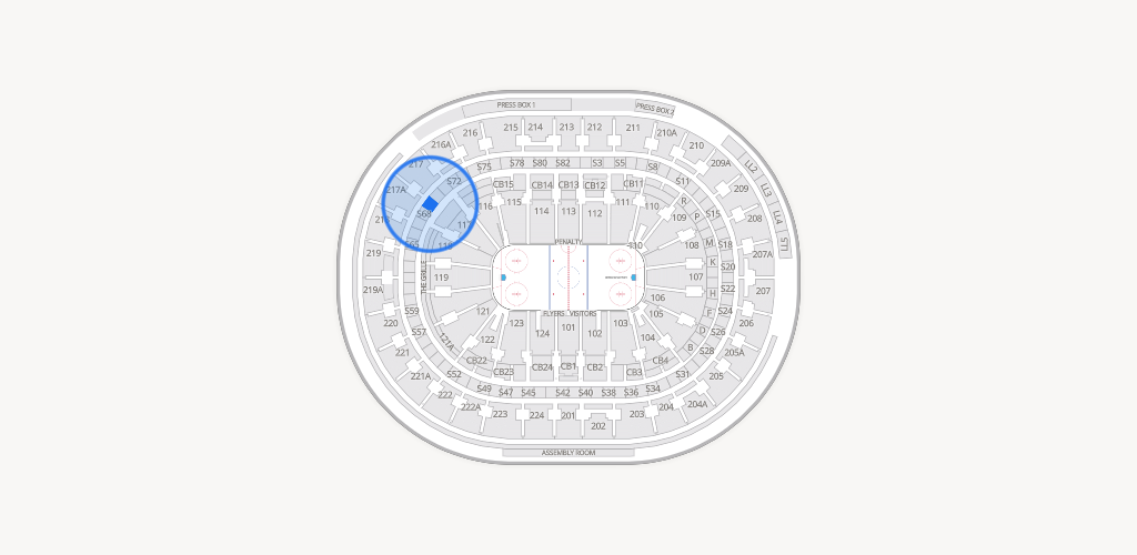Xfinity Mobile Arena Seating Chart