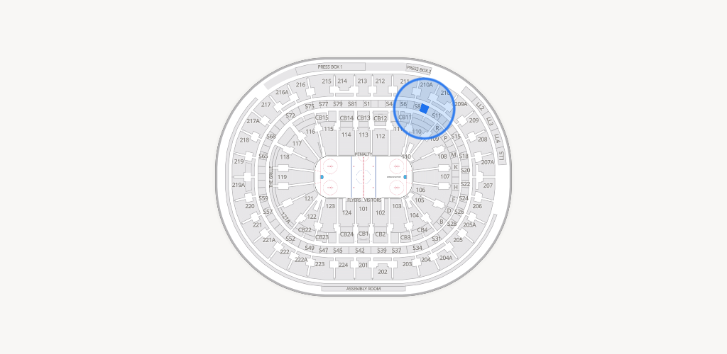 Xfinity Mobile Arena Seating Chart