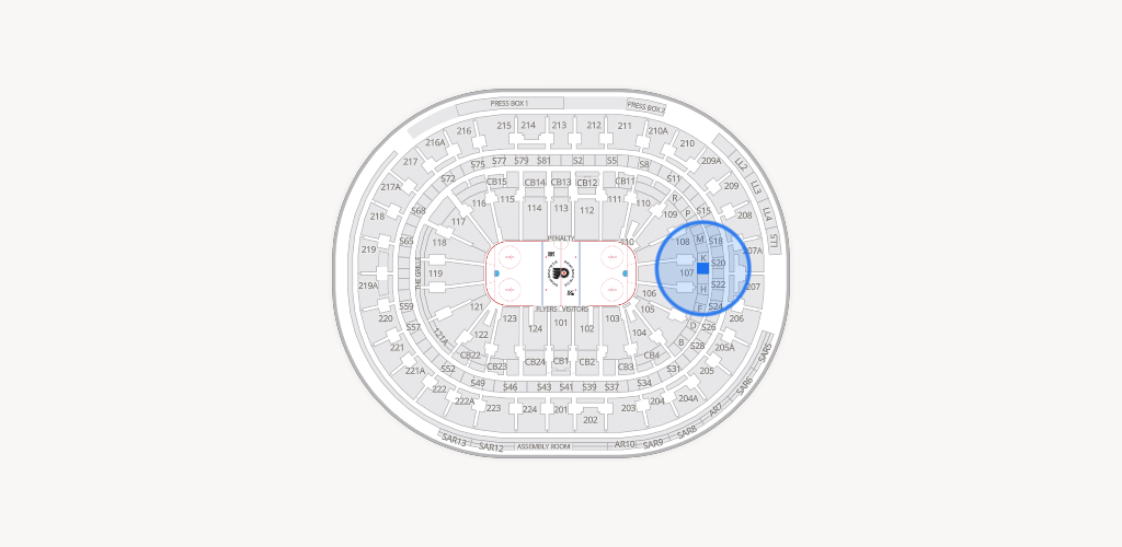 Xfinity Mobile Arena Seating Chart