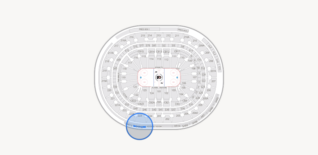 Xfinity Mobile Arena Seating Chart