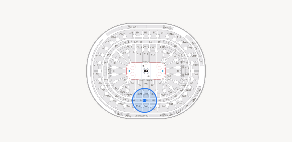 Xfinity Mobile Arena Seating Chart