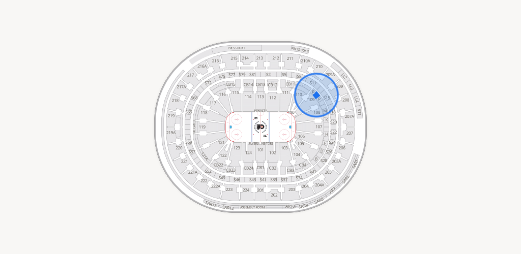 Xfinity Mobile Arena Seating Chart