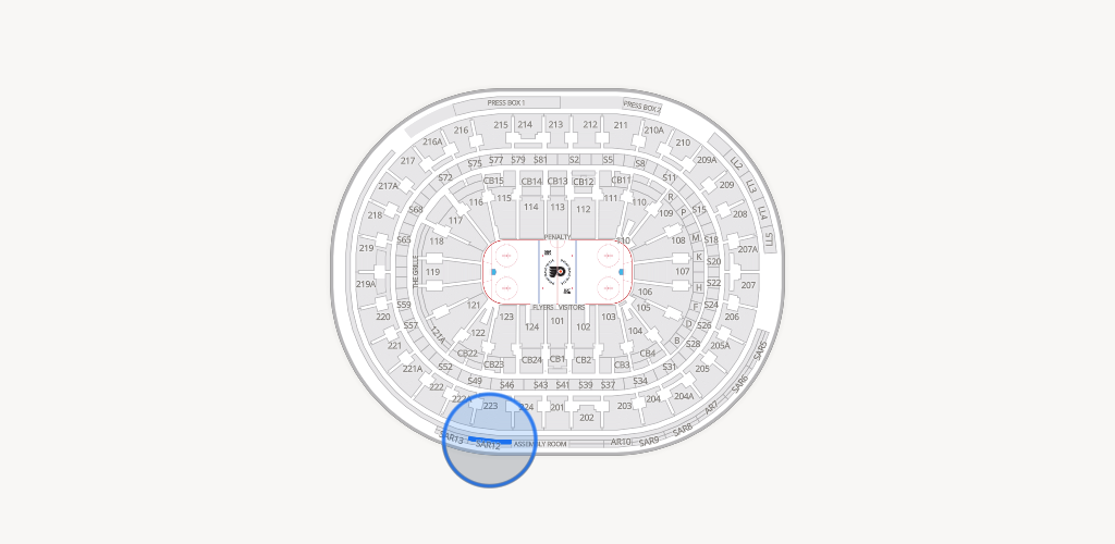 Xfinity Mobile Arena Seating Chart
