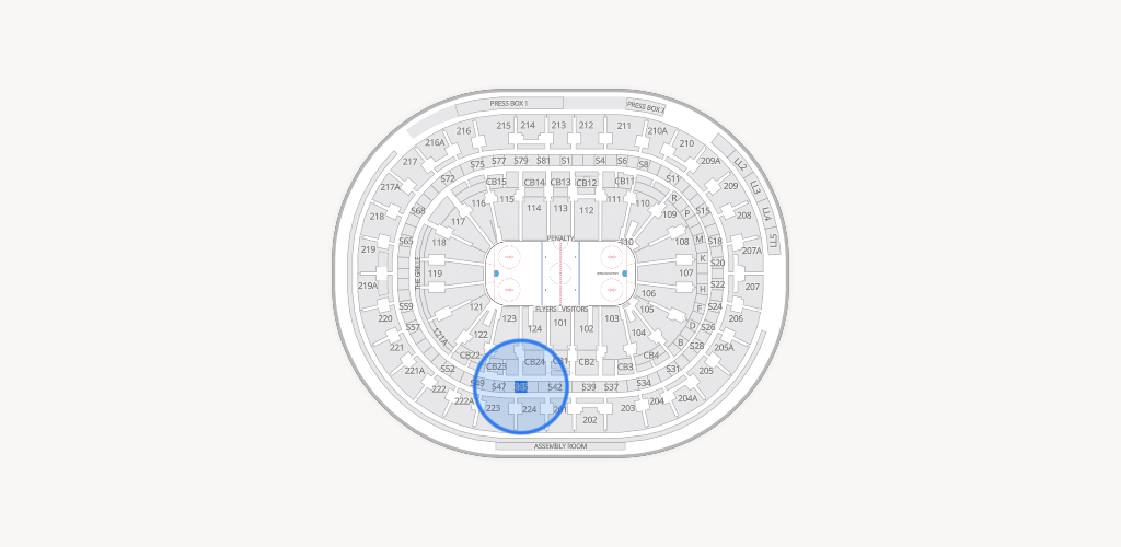 Xfinity Mobile Arena Seating Chart