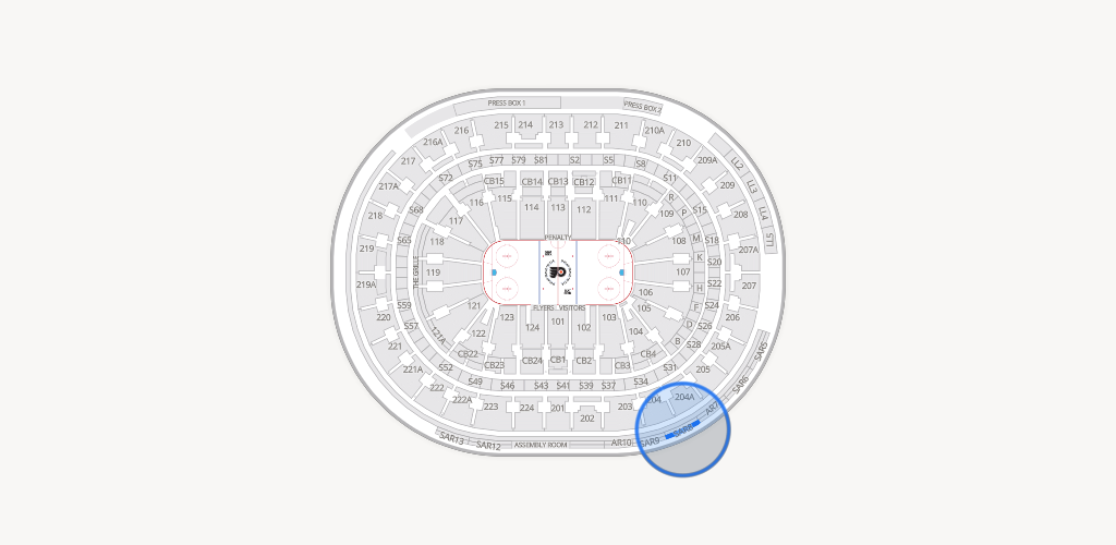 Xfinity Mobile Arena Seating Chart