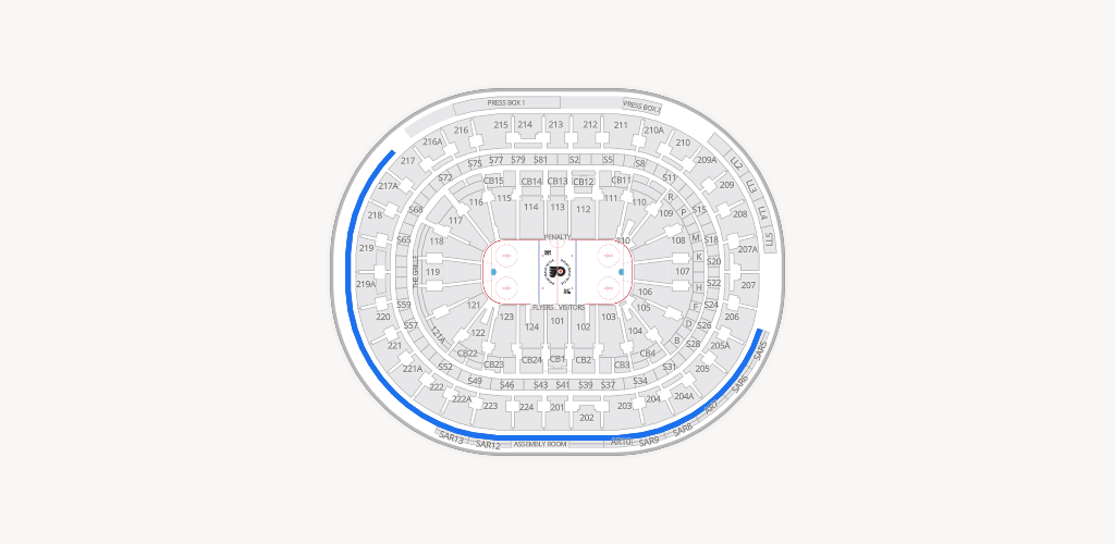 Xfinity Mobile Arena Seating Chart