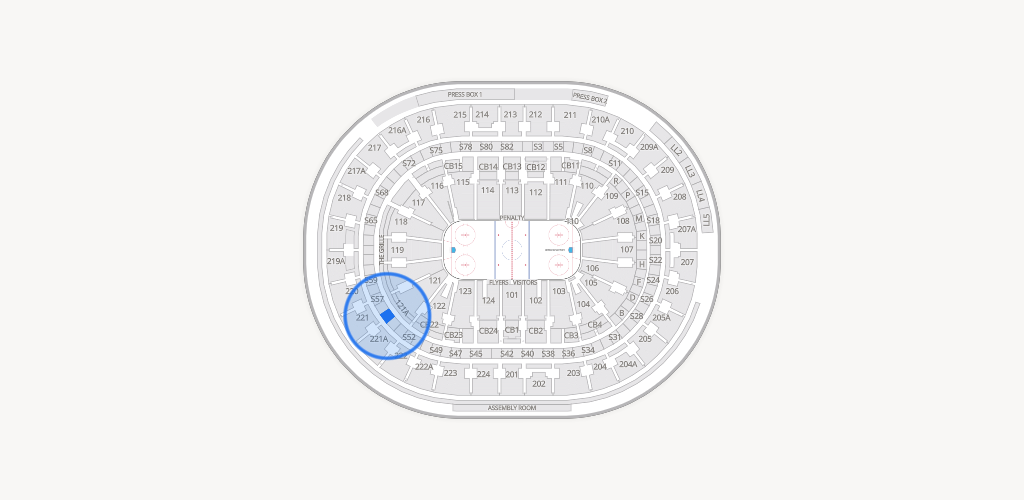 Xfinity Mobile Arena Seating Chart