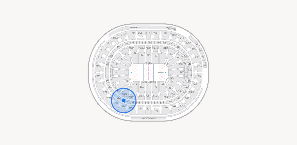 Xfinity Mobile Arena Seating Chart