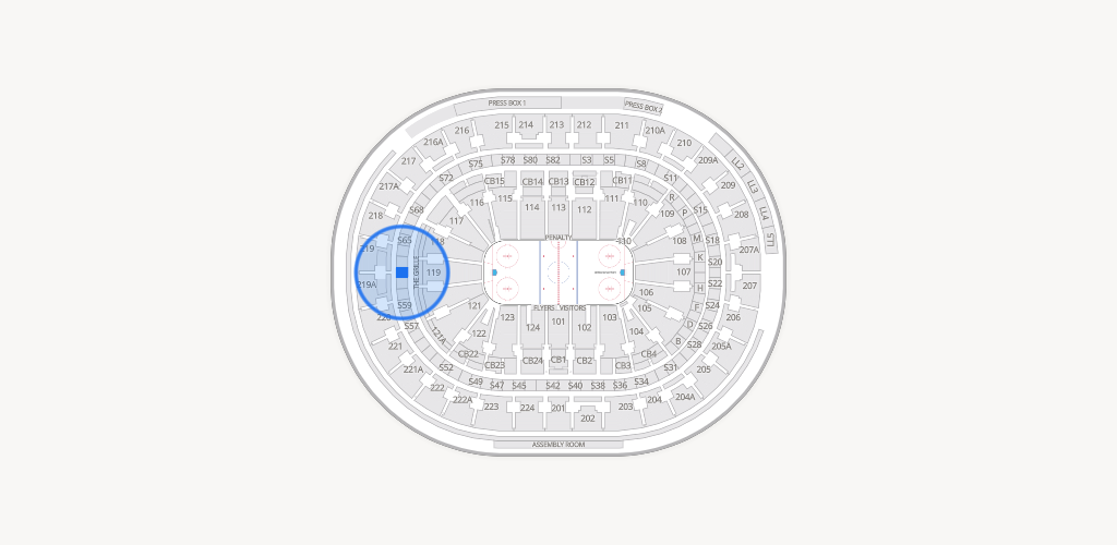 Xfinity Mobile Arena Seating Chart