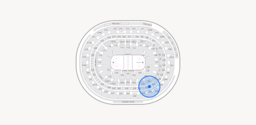 Xfinity Mobile Arena Seating Chart