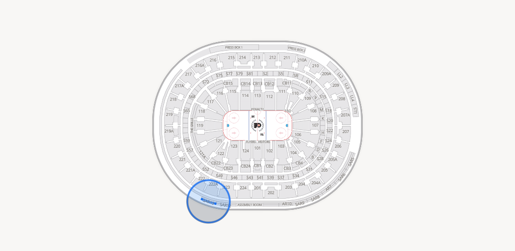 Xfinity Mobile Arena Seating Chart