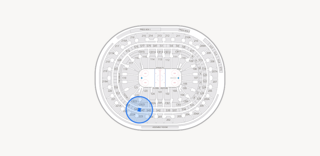 Xfinity Mobile Arena Seating Chart