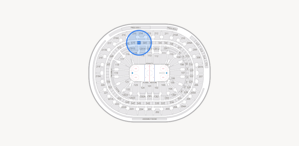 Xfinity Mobile Arena Seating Chart