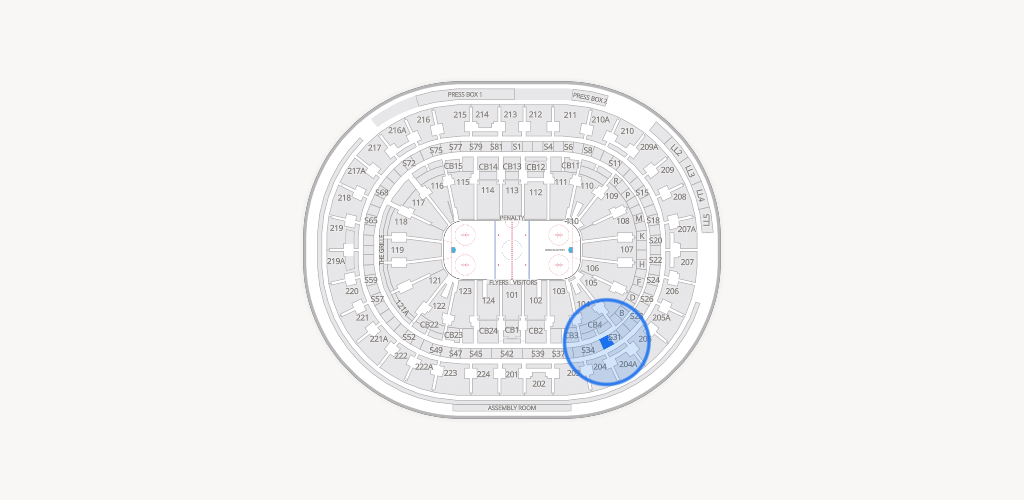 Xfinity Mobile Arena Seating Chart