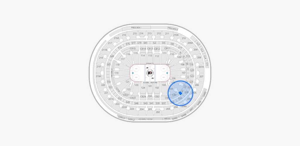 Xfinity Mobile Arena Seating Chart