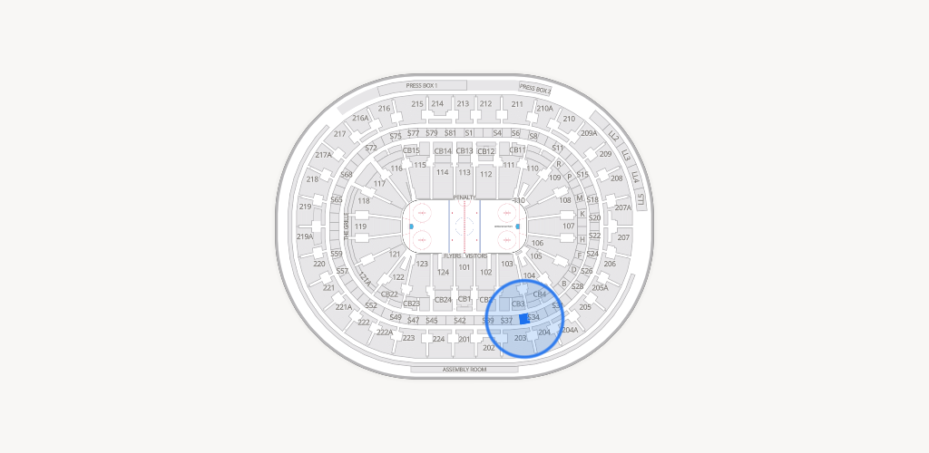 Xfinity Mobile Arena Seating Chart