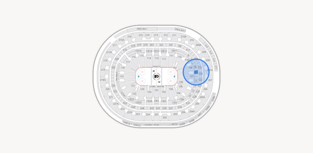 Xfinity Mobile Arena Seating Chart