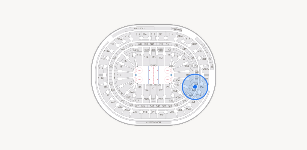 Xfinity Mobile Arena Seating Chart