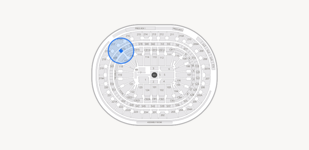 Xfinity Mobile Arena Seating Chart