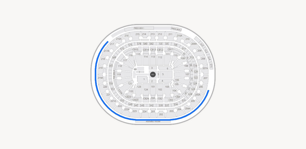 Xfinity Mobile Arena Seating Chart
