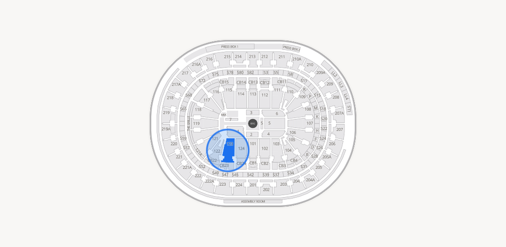 Xfinity Mobile Arena Seating Chart