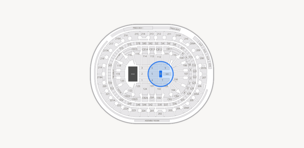 Xfinity Mobile Arena Seating Chart