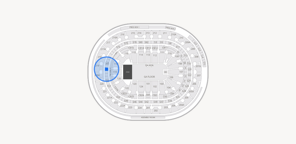 Xfinity Mobile Arena Seating Chart