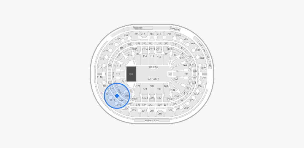 Xfinity Mobile Arena Seating Chart