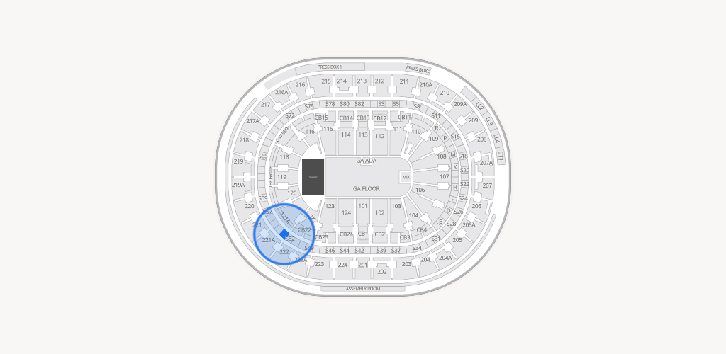Xfinity Mobile Arena Seating Chart