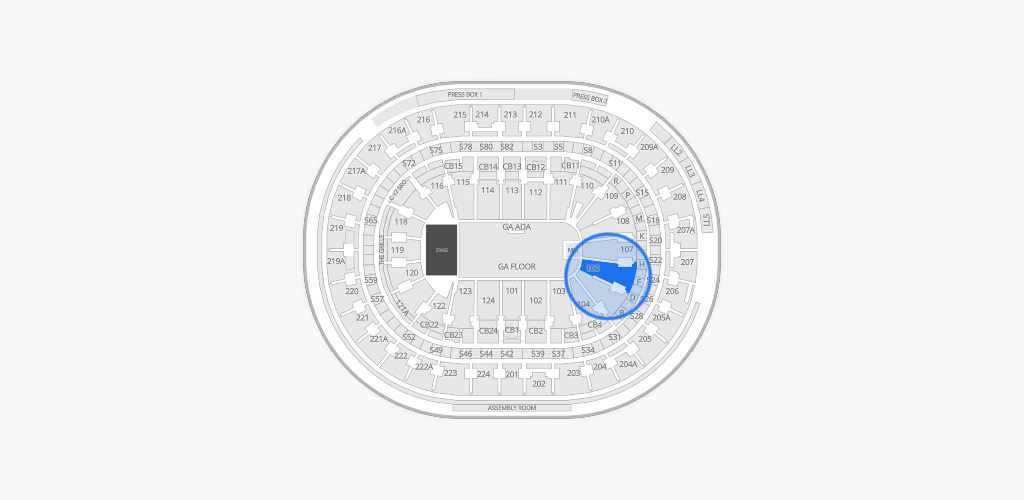 Xfinity Mobile Arena Seating Chart