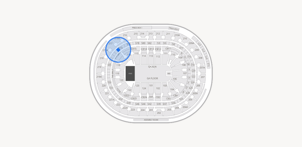 Xfinity Mobile Arena Seating Chart