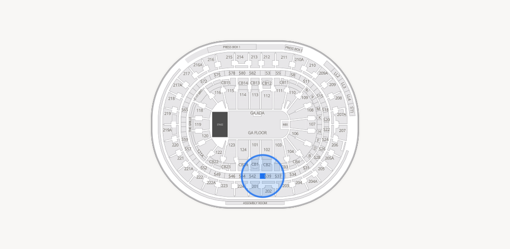 Xfinity Mobile Arena Seating Chart