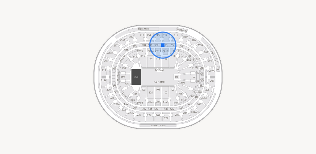 Xfinity Mobile Arena Seating Chart