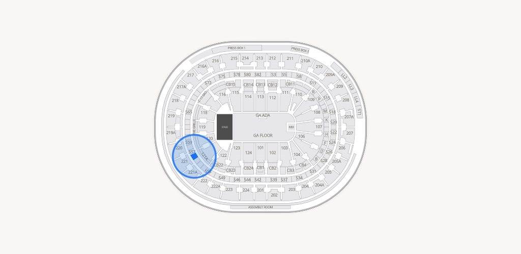 Xfinity Mobile Arena Seating Chart