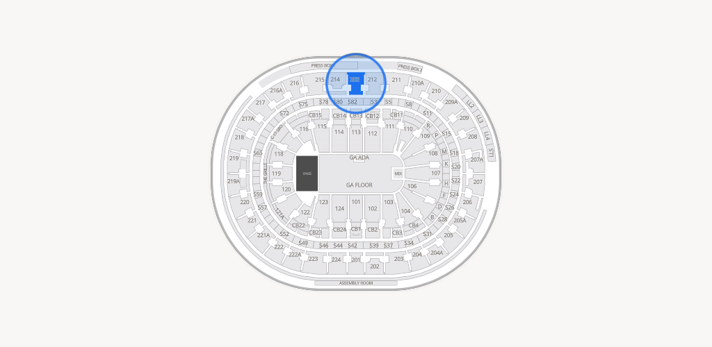Xfinity Mobile Arena Seating Chart