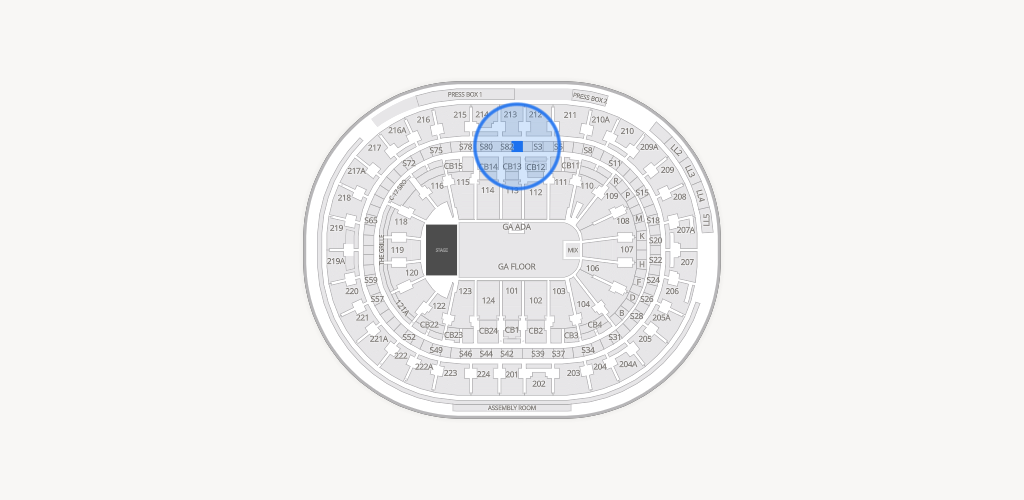 Xfinity Mobile Arena Seating Chart
