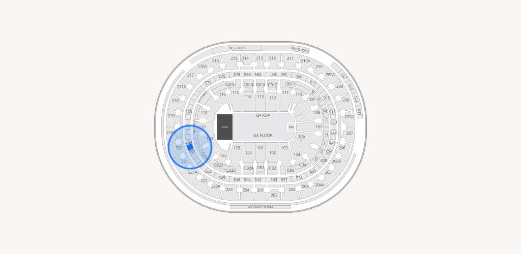 Xfinity Mobile Arena Seating Chart