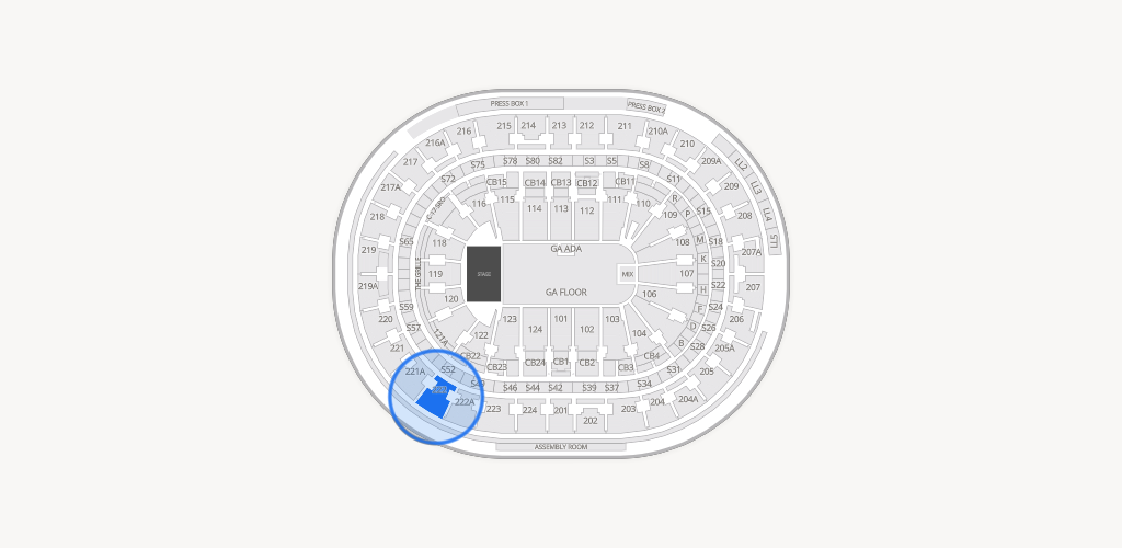 Xfinity Mobile Arena Seating Chart