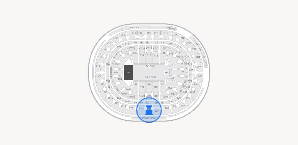 Xfinity Mobile Arena Seating Chart